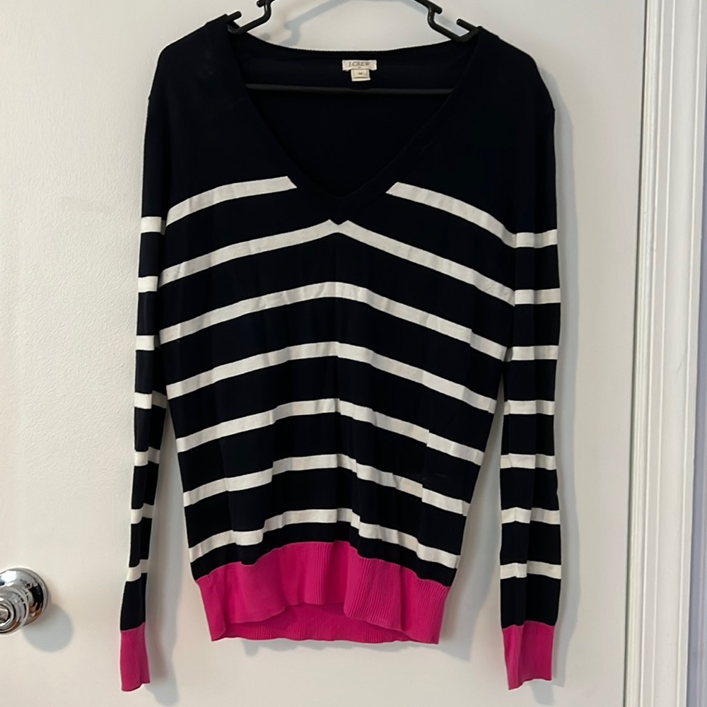 J. Crew Striped Sweater (M)